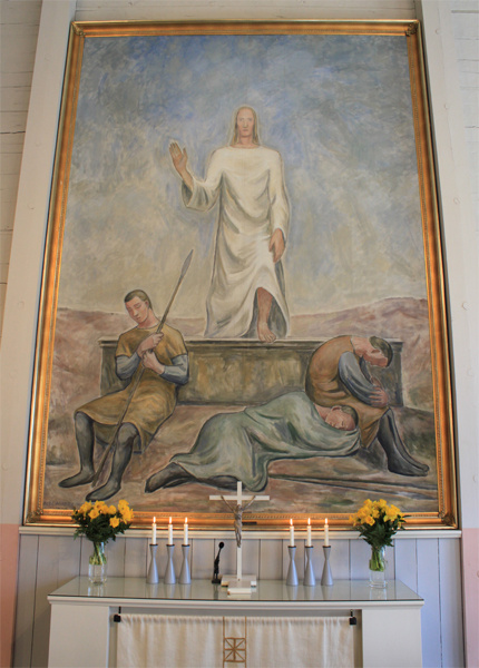 Pääsiäispäivän messu kirkossa Pääsiäispäivä