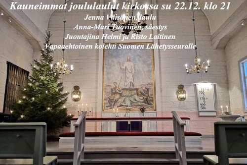 Kauneimmat joululaulut kirkossa