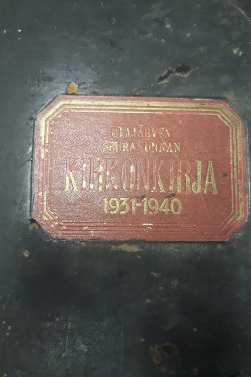 Utajärven seurakunnan kirkonkirja