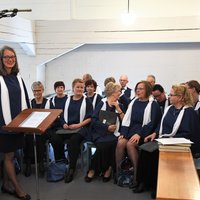 Avaa kuva isommaksi Kirkkokuoron 90-vuotisjuhlamessu Utajärven kirkossa.
